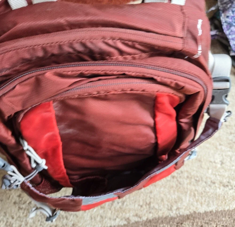 CamelBak Red and Maroon Hydration Backpack With Bladder